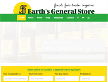 Tablet Screenshot of earthsgeneralstore.ca